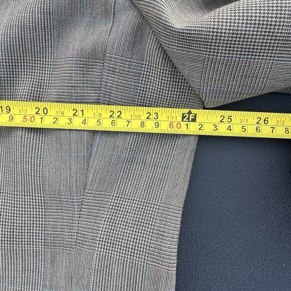 Lands End Mens Size 46L Multicolored Plaid wool Suit Jacket Sport Coat Blazer - Picture 14 of 16